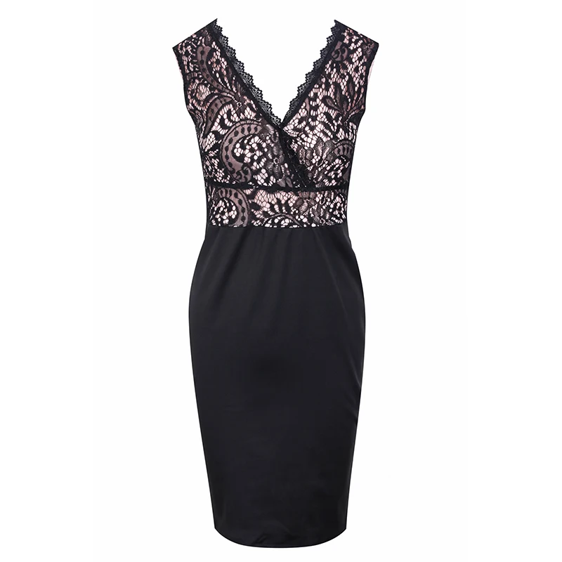 Lace Splicing Black Sheath Dress Women Sleeveless Black Bodycon Dress Summer 2020 Sexy Night Club Party Dresses Vestidos Mujer Lace Splicing Black Sheath Dress Women Sleeveless Black Bodycon Dress Summer 2020 Sexy Night Club Party Dresses Vestidos Mujer