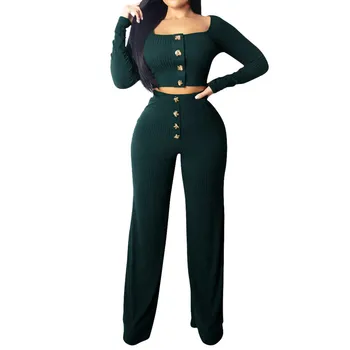 Fashion Tracksuit Women Casual Two Piece Set Long Sleeve Short Top Pants Skinny Button Suits & Sets Wholesale Free Ship Z4
Fashion Tracksuit Women Casual Two Piece Set Long Sleeve Short Top Pants Skinny Button Suits & Sets Wholesale Free Ship Z4