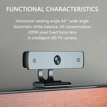 HD Webcam 1080P Clip-on USB Web Cam With Microphone Stay Home Work Camera Telecamera Video Meeting For Computer PC Laptop 20Apr
HD Webcam 1080P Clip-on USB Web Cam With Microphone Stay Home Work Camera Telecamera Video Meeting For Computer PC Laptop 20Apr