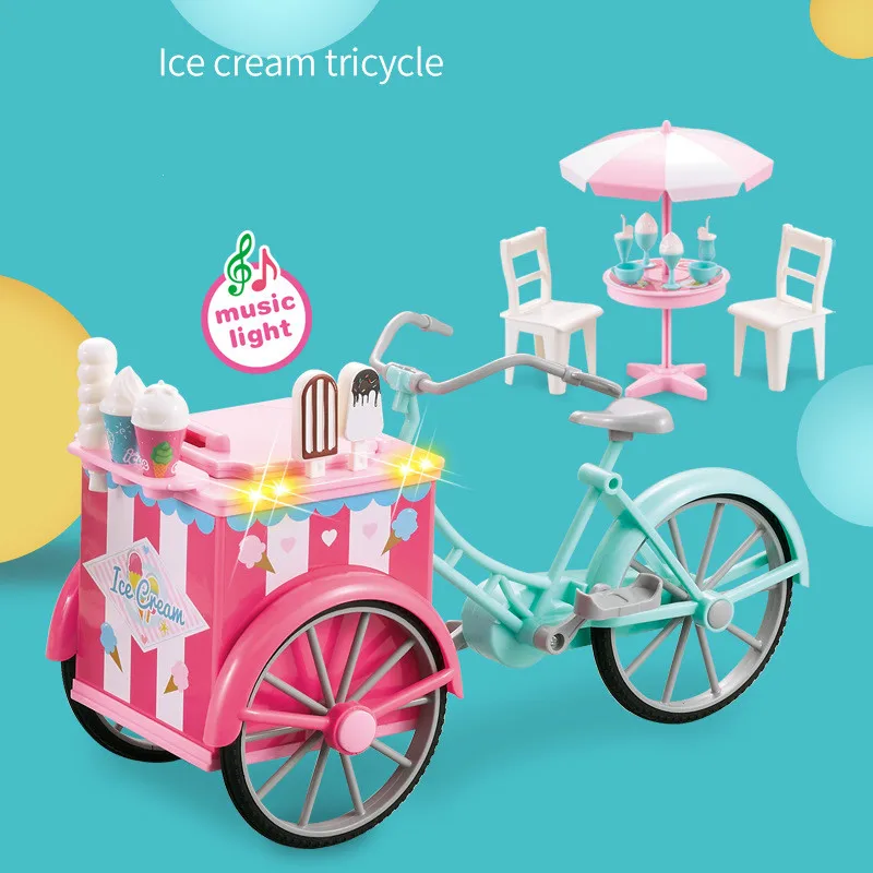 Mini Toy Candy Ice-cream Outdoor Three-wheeled Tricycle Light Music Accessories Many Fun and Interesting Children's Shopping Toy
Mini Toy Candy Ice-cream Outdoor Three-wheeled Tricycle Light Music Accessories Many Fun and Interesting Children's Shopping Toy