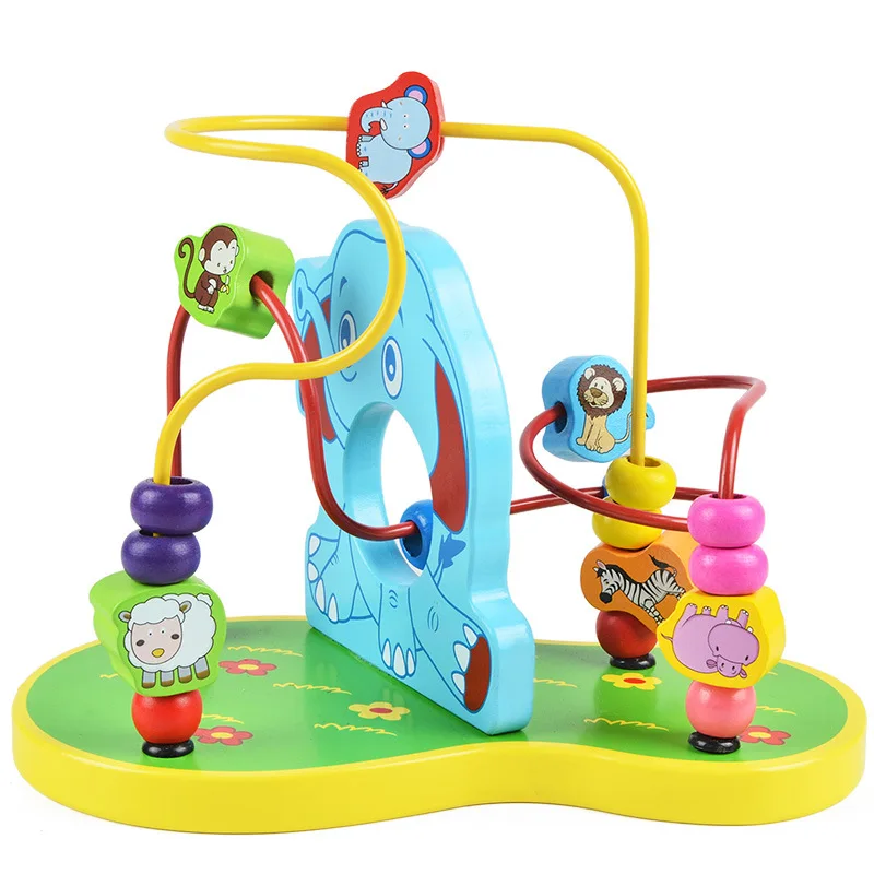 Large Animal around the Bead Wooden Puzzle Arithmetic Children's Early Education Elephant Cognitive Frog Beaded Bracelet Maze Ba
Large Animal around the Bead Wooden Puzzle Arithmetic Children's Early Education Elephant Cognitive Frog Beaded Bracelet Maze Ba