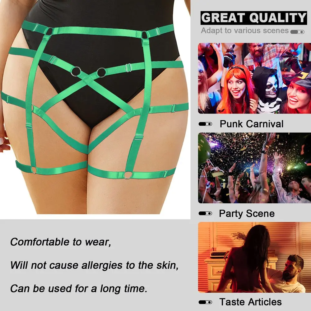 Harness Belt Strappy Body Fashion Lingerie Plus Size Leg Stockings Garters Suspender Party Rave Wear Busty Women's Underwear
Harness Belt Strappy Body Fashion Lingerie Plus Size Leg Stockings Garters Suspender Party Rave Wear Busty Women's Underwear