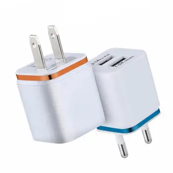 Dual USB 2.1A Color Edge Plating Mobile Phone Charger Multi-Specification Universal USB Charging Head Portable Travel Charger
Dual USB 2.1A Color Edge Plating Mobile Phone Charger Multi-Specification Universal USB Charging Head Portable Travel Charger