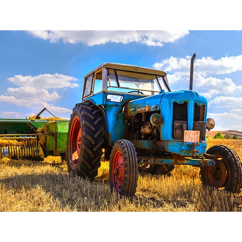 ARMYQZ Full Square round Diamond Mosaic Tractor Diamond Painting Scenery Picture Rhinestone Diamond Embroidery Full Display
ARMYQZ Full Square round Diamond Mosaic Tractor Diamond Painting Scenery Picture Rhinestone Diamond Embroidery Full Display