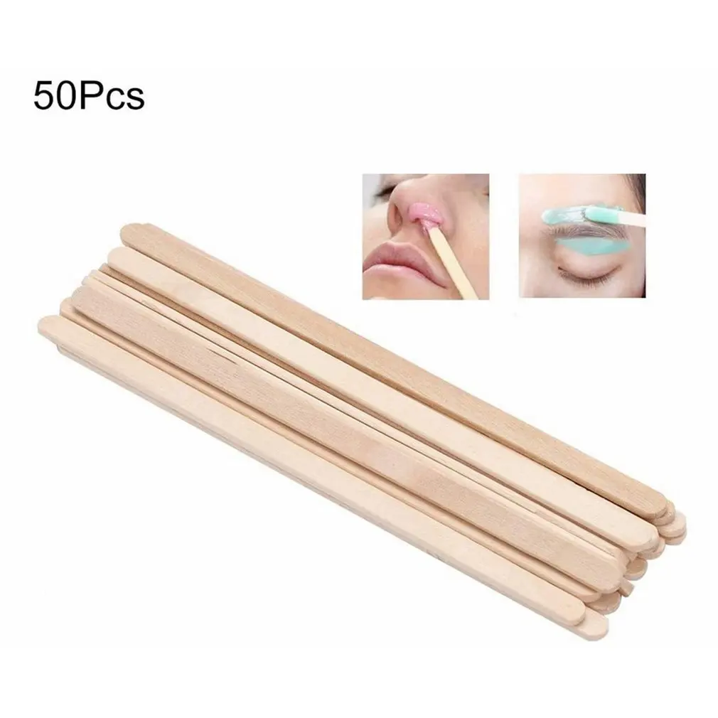 50Pcs Disposable Hair Removal Wax Stick Special Beauty Wax Stick Wooden Tongue Depressor Face Eyebrows Body Salon Tool
50Pcs Disposable Hair Removal Wax Stick Special Beauty Wax Stick Wooden Tongue Depressor Face Eyebrows Body Salon Tool