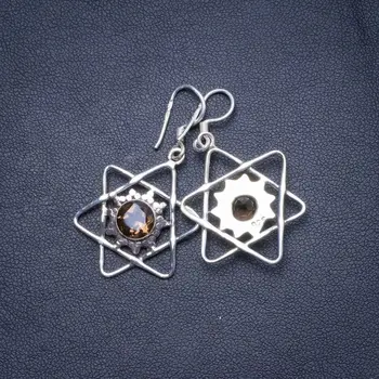 Natural Smoky Quartz Handmade Unique 925 Sterling Silver Earrings 1.75" X4698
Natural Smoky Quartz Handmade Unique 925 Sterling Silver Earrings 1.75" X4698