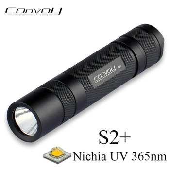 Convoy S2+ UV 365nm LED Flashlight 7135*3 One Mode Nichia 365UV in Side Linterna LED Fluorescent Agent Detection Mini Torch
Convoy S2+ UV 365nm LED Flashlight 7135*3 One Mode Nichia 365UV in Side Linterna LED Fluorescent Agent Detection Mini Torch
