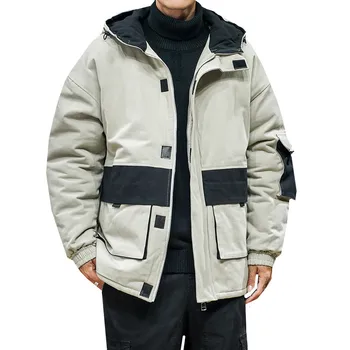 2019 New Winter for men Hooded Parka man Thick warm windproof Casual Loose Cargo Tooling Parka Big pocket Outwear coat M-4XL
2019 New Winter for men Hooded Parka man Thick warm windproof Casual Loose Cargo Tooling Parka Big pocket Outwear coat M-4XL