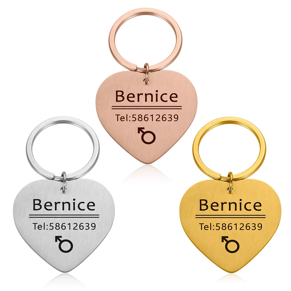 Dog Cat Collar Dog Cat Pet ID Tags Keychain DIY Personalized Dogs Id Tag Stainless Steel Tag Engraving Name and Telphone Number
Dog Cat Collar Dog Cat Pet ID Tags Keychain DIY Personalized Dogs Id Tag Stainless Steel Tag Engraving Name and Telphone Number