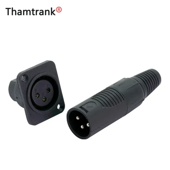 10pcs/5sets Male&Female Audio DIY Project 3PIN XLR Male Plug + 3PIN XLR Female Jack Socket with Dust cap Simple DIY Kit
10pcs/5sets Male&Female Audio DIY Project 3PIN XLR Male Plug + 3PIN XLR Female Jack Socket with Dust cap Simple DIY Kit