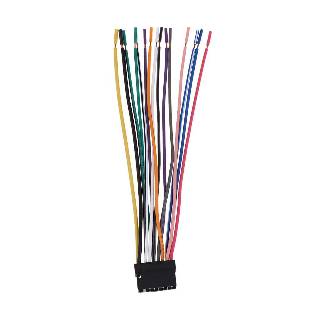 Magideal Car Stereo Head Unit 16Pin Power Speaker Wire Harness for Alpine Magideal Car Stereo Head Unit 16Pin Power Speaker Wire Harness for Alpine