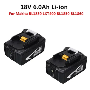 2 Pack BL1860 Rechargeable Battery 18 V 6000mAh Lithium ion for Makita 18v Battery BL1840 BL1850 BL1830 BL1860B LXT 400 L70
2 Pack BL1860 Rechargeable Battery 18 V 6000mAh Lithium ion for Makita 18v Battery BL1840 BL1850 BL1830 BL1860B LXT 400 L70