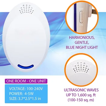 HOT Ultrasonic Pest Repeller Electronic Repellent Anti Mosquitos Fruit Fly Pest Control TI99
HOT Ultrasonic Pest Repeller Electronic Repellent Anti Mosquitos Fruit Fly Pest Control TI99