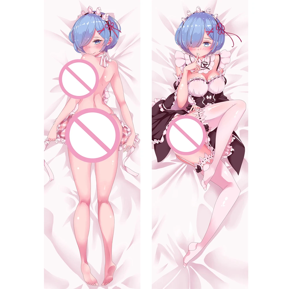 Cosplay Anime Dakimakura Pillow Case Re:zero Rem Double-Sided Hugging Body Pillowcase Peach Skin Soft Cover Gifts | Тематическая
