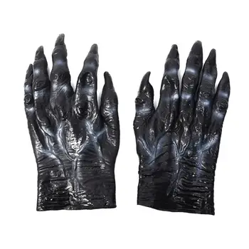 Halloween Scary Werewolf Claw Set Long Haired Beast Real Wolf Claw Glove Black Wolf Gloves Rubber 30x16x5cm 
Halloween Scary Werewolf Claw Set Long Haired Beast Real Wolf Claw Glove Black Wolf Gloves Rubber 30x16x5cm