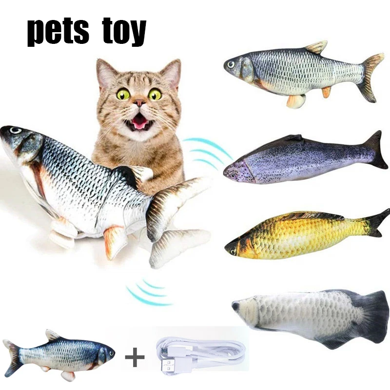 Electronic Pet Cat Catnip Toy Electric USB Charge Simulation Fish Dog Cat Playing Biting Chewing Training Pets Kid Toy Fake Fish
Electronic Pet Cat Catnip Toy Electric USB Charge Simulation Fish Dog Cat Playing Biting Chewing Training Pets Kid Toy Fake Fish
