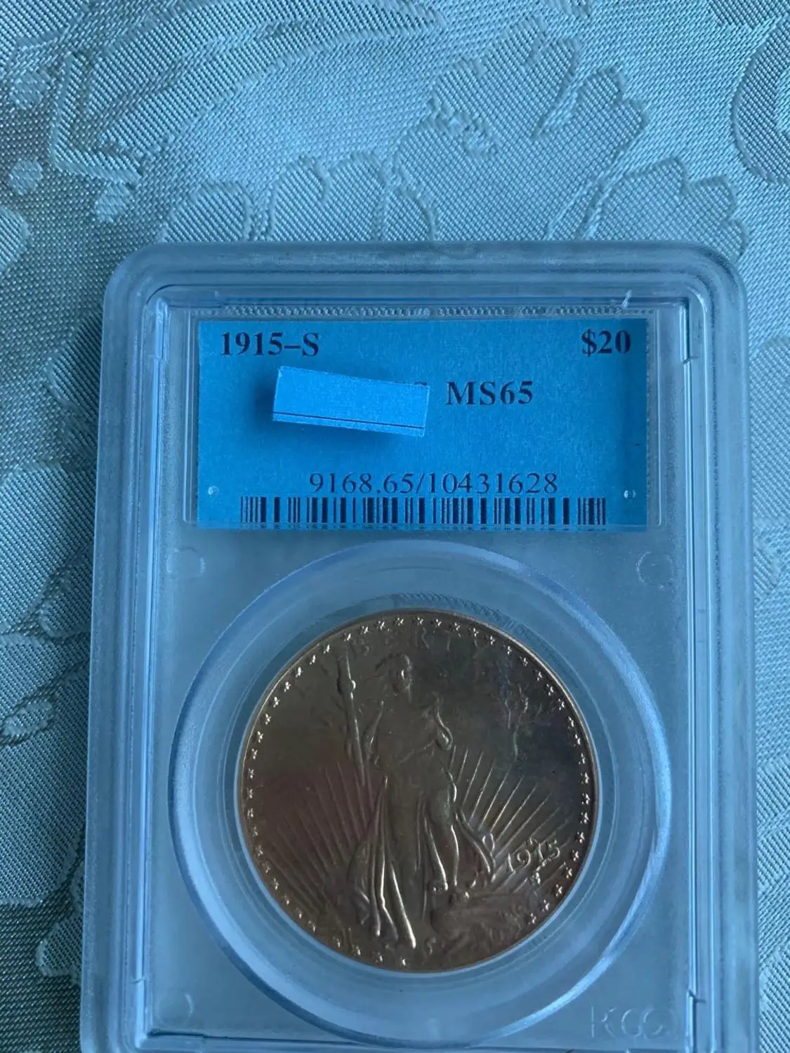1915 S $20 Saint Gaudens двойная монета с изображением орла|Безвалютные монеты| |