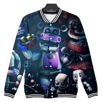 Five Nights At Freddy 3D Print Baseball Jacket Men Bomber Jacket Streetwear Harajuku Hip Hop Mens Jackets and Coats FNAF Cosplay
Five Nights At Freddy 3D Print Baseball Jacket Men Bomber Jacket Streetwear Harajuku Hip Hop Mens Jackets and Coats FNAF Cosplay