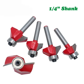 1/4 Inch Woodworking Router Tools Shank 45 Degree Chamfer Edge Forming Router Bit Woodworking Tool for Corner Surface Polishing
1/4 Inch Woodworking Router Tools Shank 45 Degree Chamfer Edge Forming Router Bit Woodworking Tool for Corner Surface Polishing