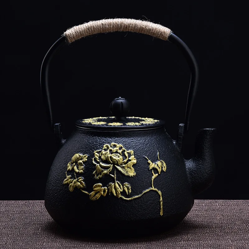 

Japanesecast iron teapot Uncoated cast iron teapot Handmade small cast iron pot Kung Fu tea iron teapot Uncoated pig iron kettle