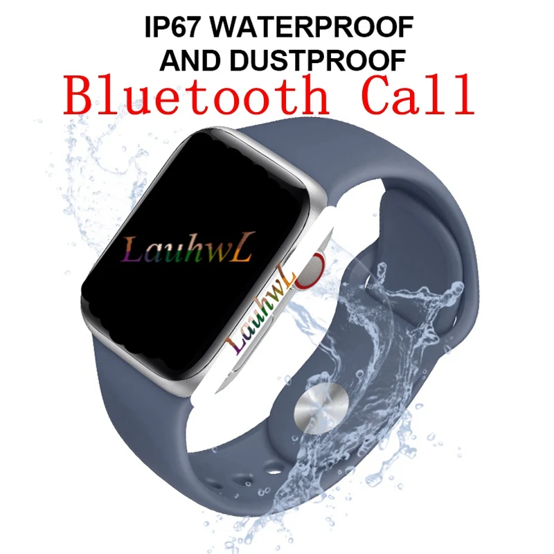 IWO Series 5 T500 умные часы IP68 ДЛЯ apple IOS Android телефон SIRI частота сердечных сокращений