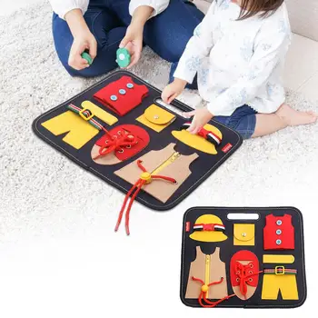 Portable Toddler Busy Board Durable Dressing Learning Board Early Educational Teaching Aids Parent-child Activity Toy
Portable Toddler Busy Board Durable Dressing Learning Board Early Educational Teaching Aids Parent-child Activity Toy