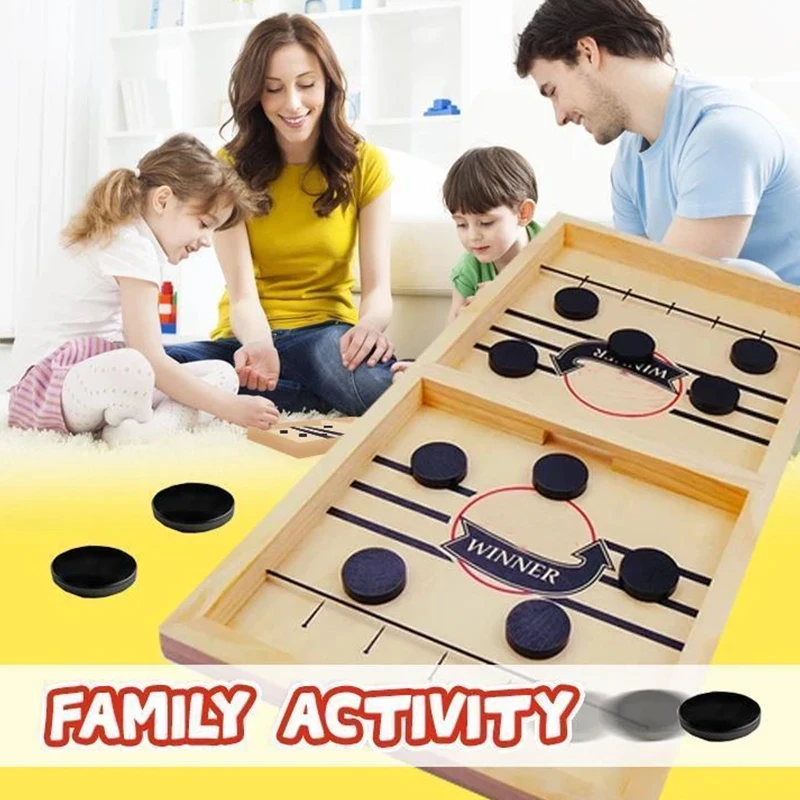 Fast Catapult Ice Hockey Chess Bumper Chess Parent-child Interactive Game Table Desktop Battle 2 In 1 Ice Hockey Game Toy
Fast Catapult Ice Hockey Chess Bumper Chess Parent-child Interactive Game Table Desktop Battle 2 In 1 Ice Hockey Game Toy