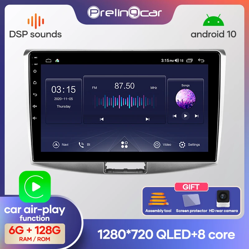 Автомобильная Мультимедийная система Prelingcar Android 10 0 для VW Volkswagen Passat B7 B6/Magotan