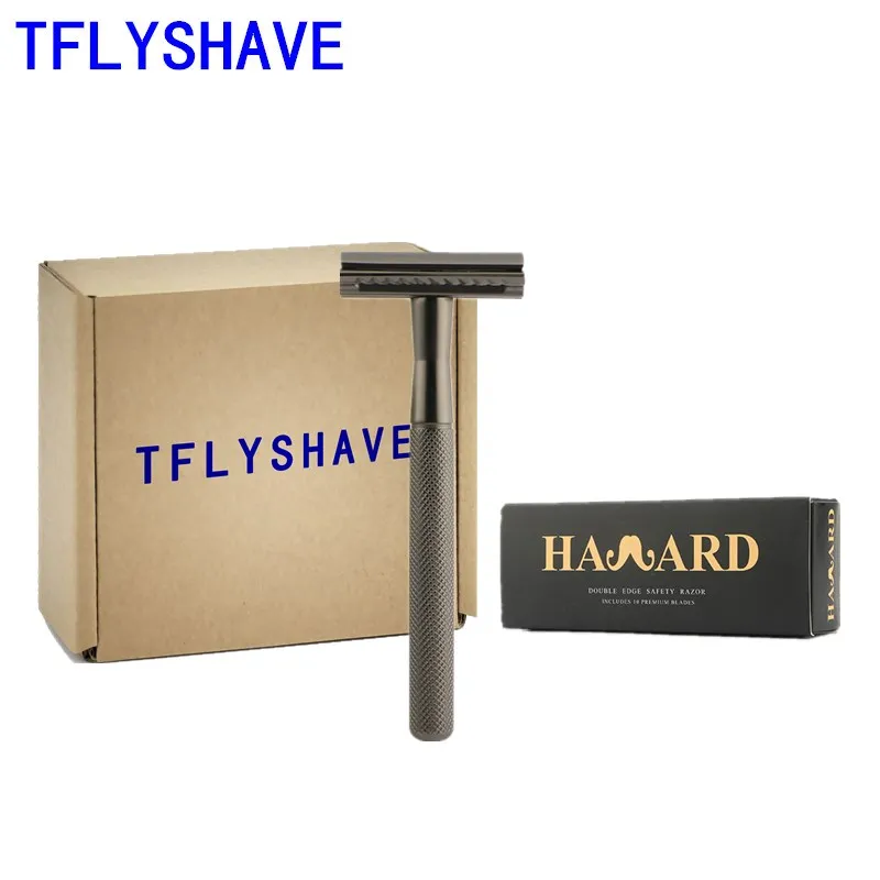 TFLYSHAVE Safety Razor Men's Double Edge Razor Zinc Alloy Manual Shaving Razor Chrome Silver Women Hair Removal Shaver 10 Blades
TFLYSHAVE Safety Razor Men's Double Edge Razor Zinc Alloy Manual Shaving Razor Chrome Silver Women Hair Removal Shaver 10 Blades