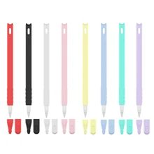 Cute Cat Ear Anti-scroll Silicone Protective Pouch Cap Holder Nib Cover Protective case Skin For Apple Pencil 2 for iPad Pencil Cute Cat Ear Anti-scroll Silicone Protective Pouch Cap Holder Nib Cover Protective case Skin For Apple Pencil 2 for iPad Pencil
