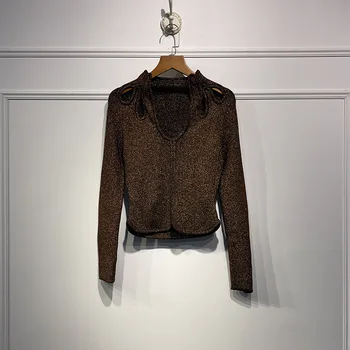 Early Autumn Women Knitted Sweater Street Wear Retro Hollow Out Slim Knitwear Female Pullover Top 2020 New
Early Autumn Women Knitted Sweater Street Wear Retro Hollow Out Slim Knitwear Female Pullover Top 2020 New