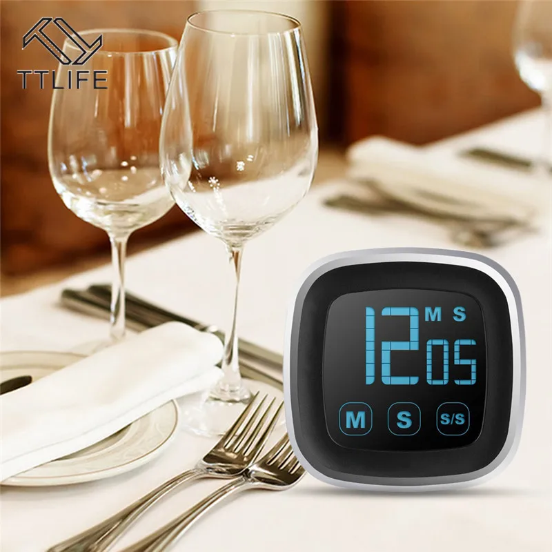 TTLIFE Large Electronic Touch Screen LED Display Kitchen Timer Electronic Digital Kitchen Cooking Timer Refrigerator Watch
TTLIFE Large Electronic Touch Screen LED Display Kitchen Timer Electronic Digital Kitchen Cooking Timer Refrigerator Watch
