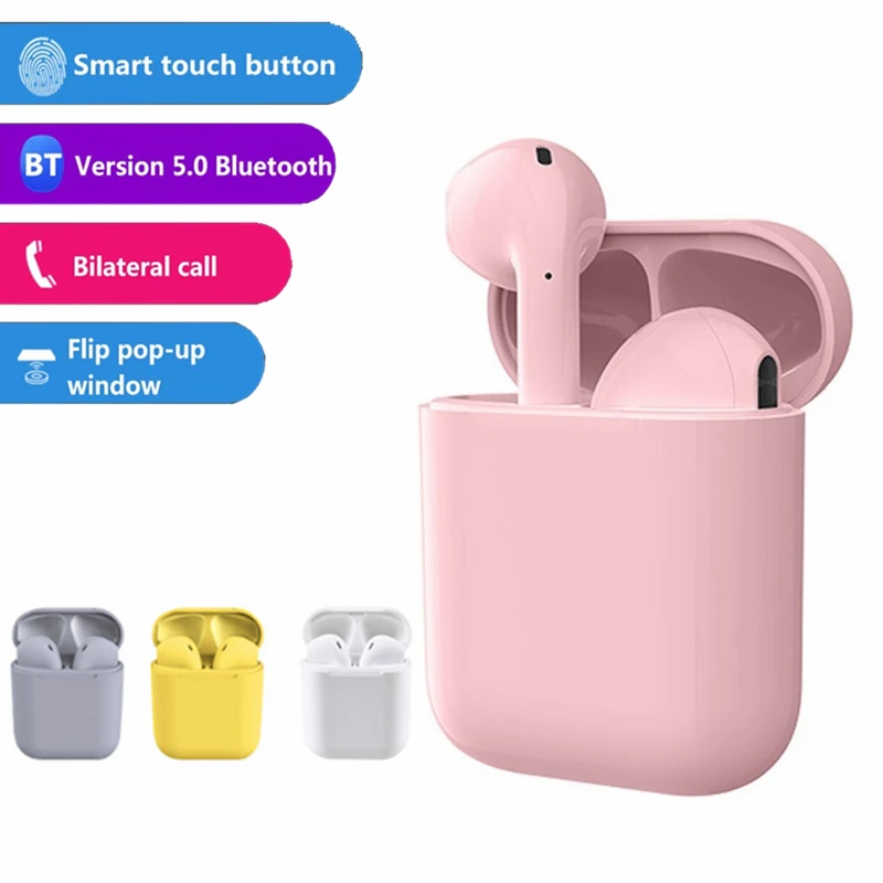 I12 Tws Wireless Earphone Bluetooth Connection Earbuds In Ear Earpieces Headset Macaroncolor Charging Box For All Smartphone
I12 Tws Wireless Earphone Bluetooth Connection Earbuds In Ear Earpieces Headset Macaroncolor Charging Box For All Smartphone