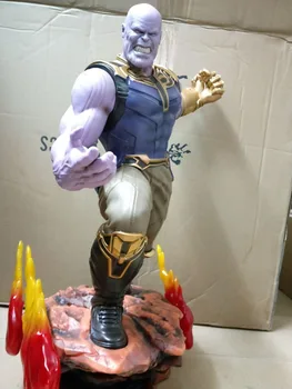 

[Best] Super Size 1/4 Scale 60cm The Avengers 3 Hulk Thanos Action figure Statue Collection model toy kids child adult gift