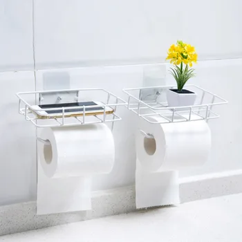 Wall Mounted Toilet Paper Holder Bathroom Roll Paper Phone Holder Tissue Storage Rack Shelf Hanger Towel Rack Bar Home Organizer 
Wall Mounted Toilet Paper Holder Bathroom Roll Paper Phone Holder Tissue Storage Rack Shelf Hanger Towel Rack Bar Home Organizer