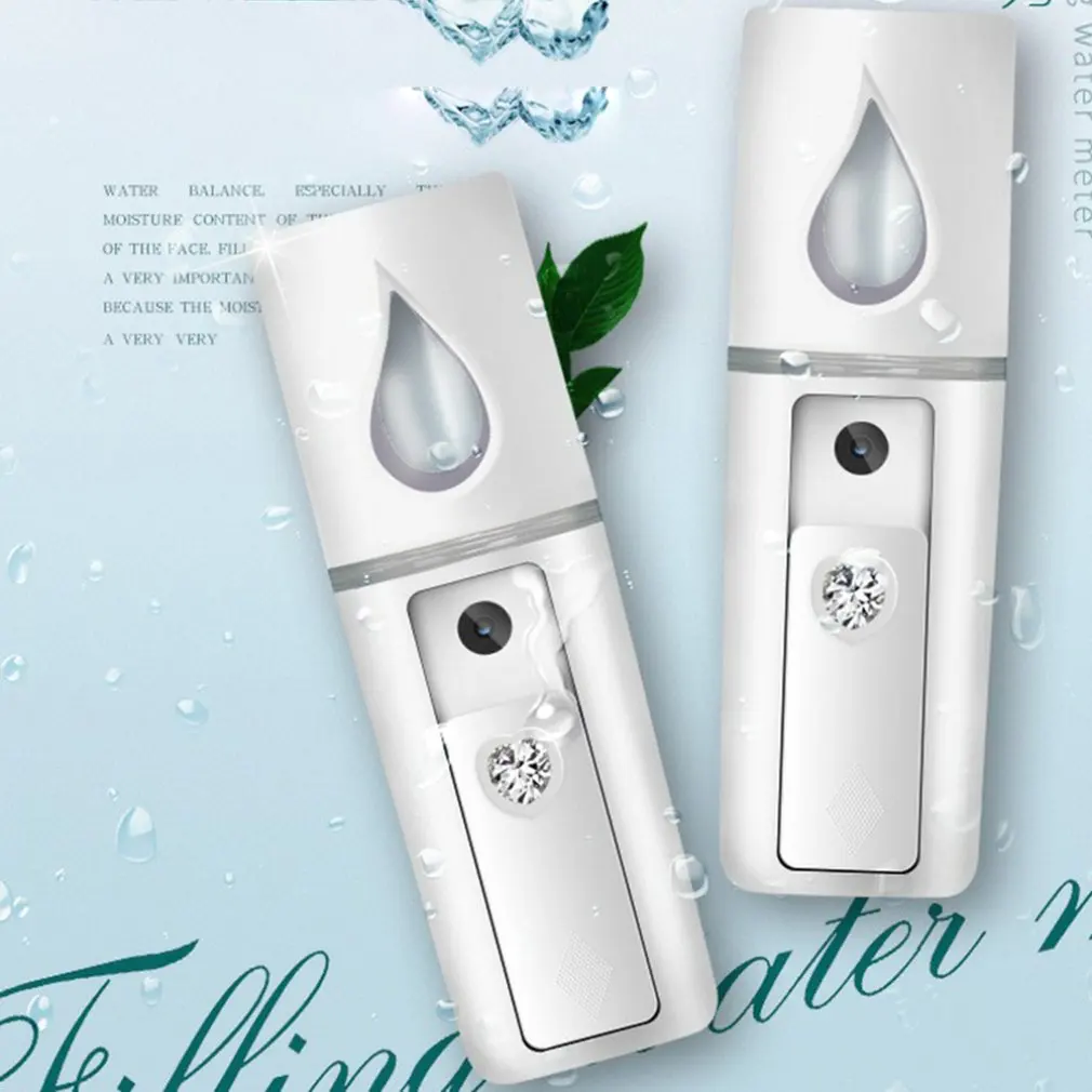 Portable Mini Mist Spray Facial Moisturizing USB Rechargeable Beauty Instrument Face Humidifier Daily Cooling Water Sprayer