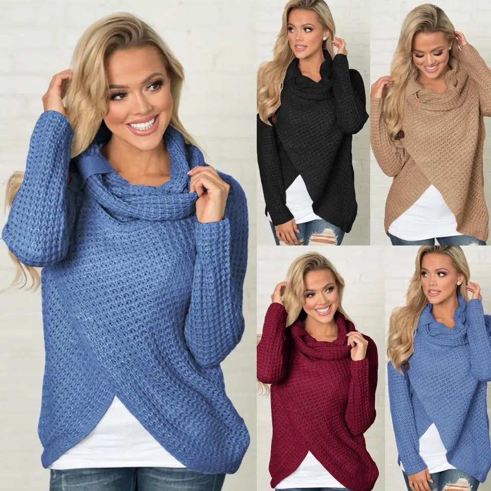 European and American-Style Popular Explosion Models Women's Autumn and Winter Long Sleeve Wild Knit Sweater Coat
European and American-Style Popular Explosion Models Women's Autumn and Winter Long Sleeve Wild Knit Sweater Coat