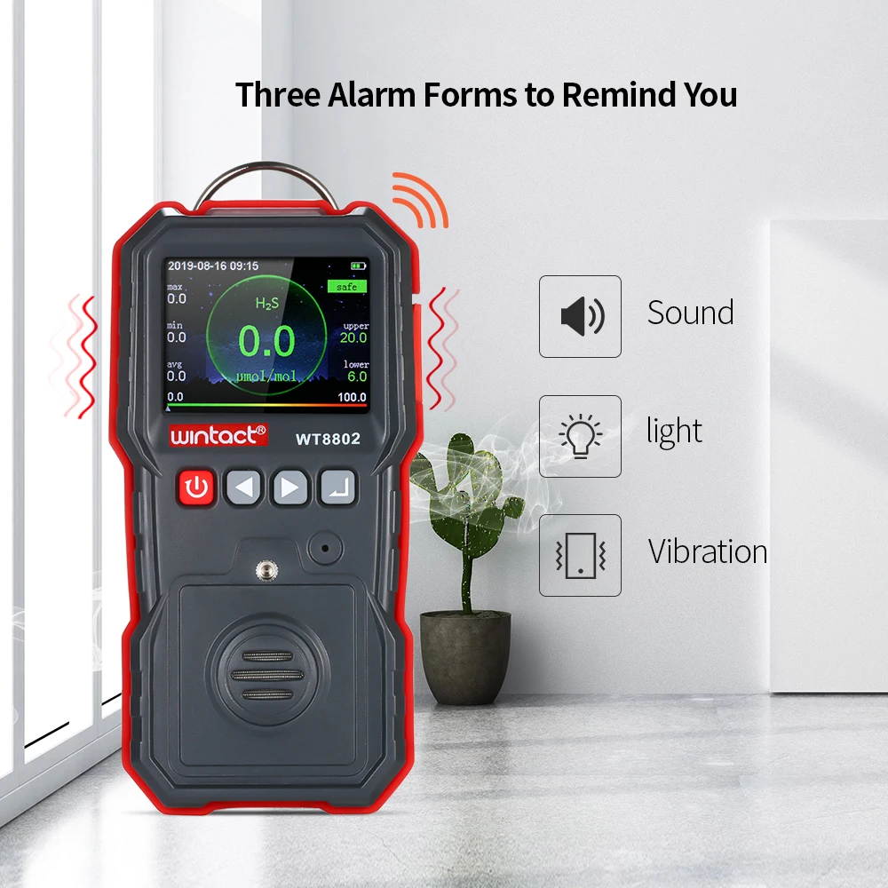 LCD Display High Precision Hydrogen Sulfide Meter Professional Hydrogen Sulfide(H2S) Concentration Detector Vibration Alarm
LCD Display High Precision Hydrogen Sulfide Meter Professional Hydrogen Sulfide(H2S) Concentration Detector Vibration Alarm