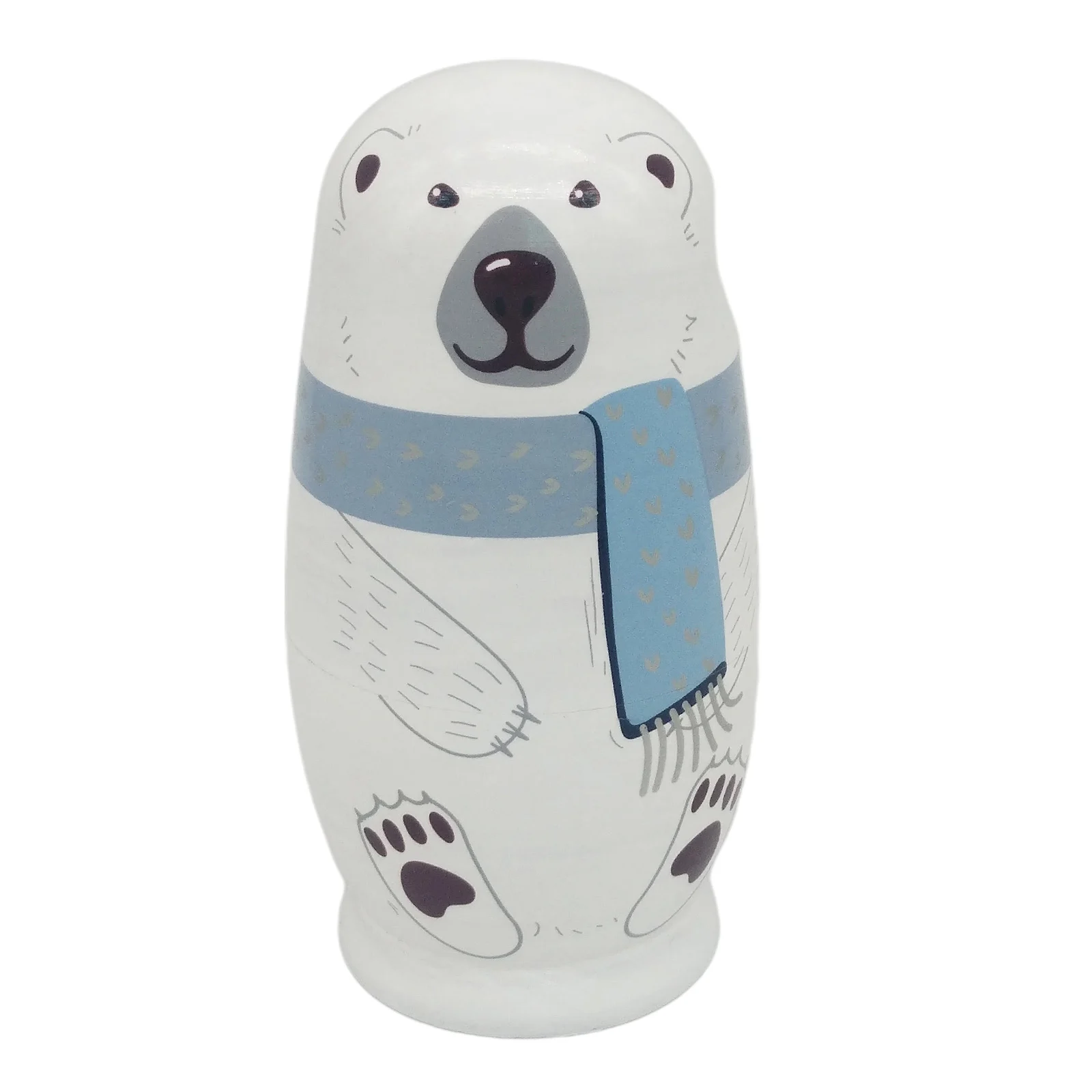 5 Pcs Russian Stacking Wooden Nesting Dolls Matryoshka Cartoon Animal Kids Toys 5 Pcs Russian Stacking Wooden Nesting Dolls Matryoshka Cartoon Animal Kids Toys