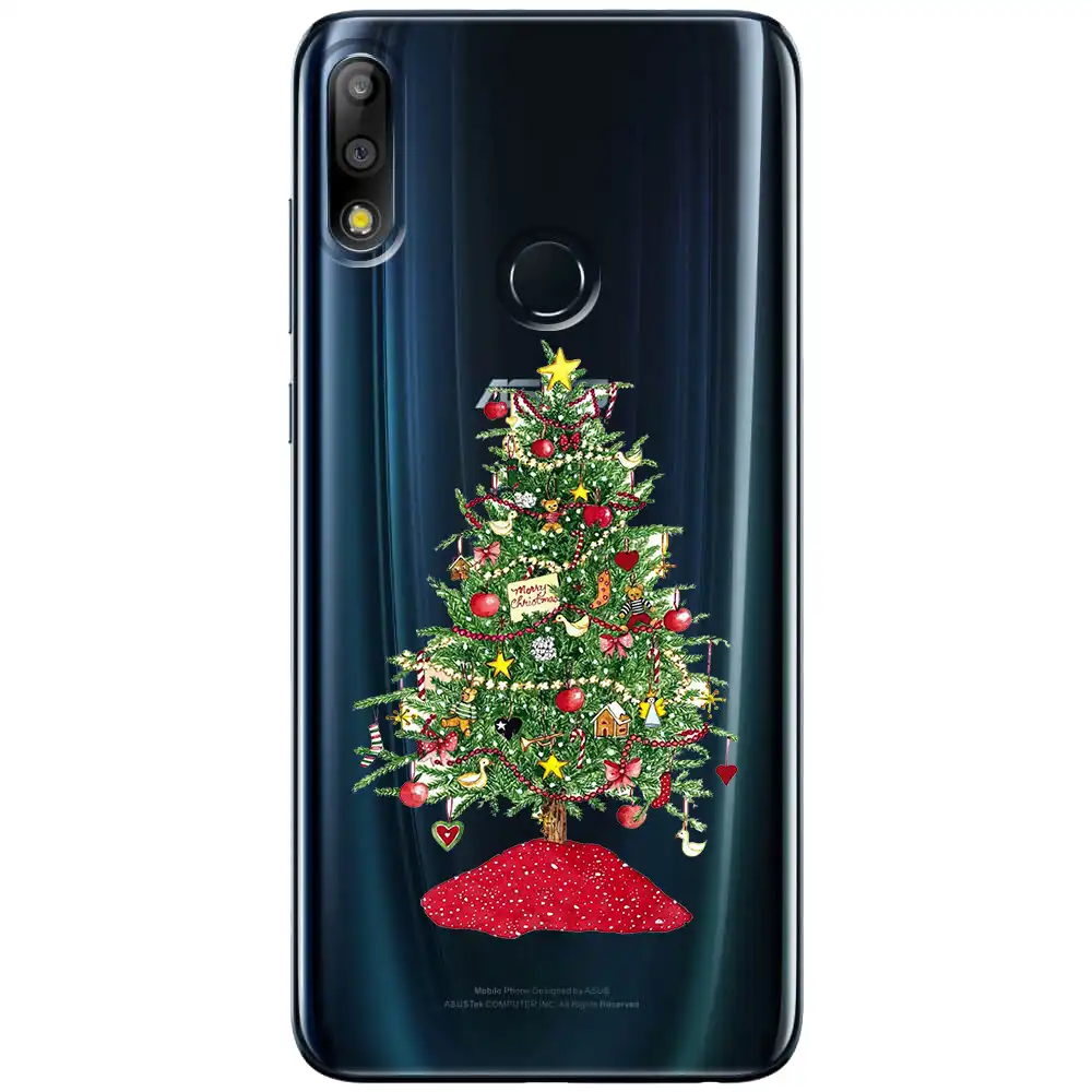 christmas new year gift elk snow phone case for asus zenfone 6