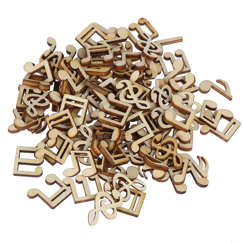 100Pcs/Pack Mix Wooden Cute Music Notes Handcrafts Wooden Decor Scrapbooking For DIY Accessories Home Decor
100Pcs/Pack Mix Wooden Cute Music Notes Handcrafts Wooden Decor Scrapbooking For DIY Accessories Home Decor