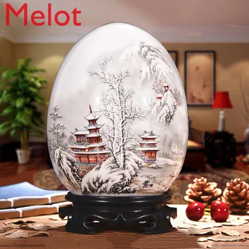 

Antique Jingdezhen Ceramic Vase Lucky With Antique Animal Prosperous Egg Contemporary Home Decoration Furnishing Article