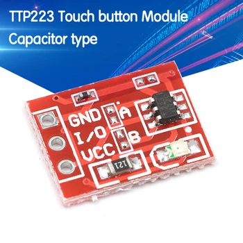 5PCS TTP223 Touch Key Switch Module Touching Button Self-Locking/No-Locking Capacitive Switches Single Channel Reconstruction
5PCS TTP223 Touch Key Switch Module Touching Button Self-Locking/No-Locking Capacitive Switches Single Channel Reconstruction