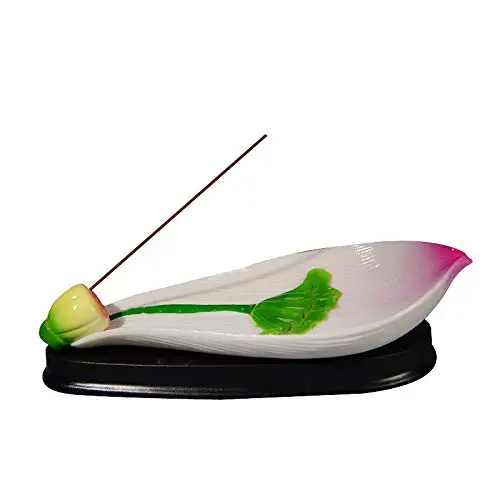 PHILOGOD Ceramics Incense Holders Multicolor Lotus Leaf Petals Incense Stick Burner
PHILOGOD Ceramics Incense Holders Multicolor Lotus Leaf Petals Incense Stick Burner