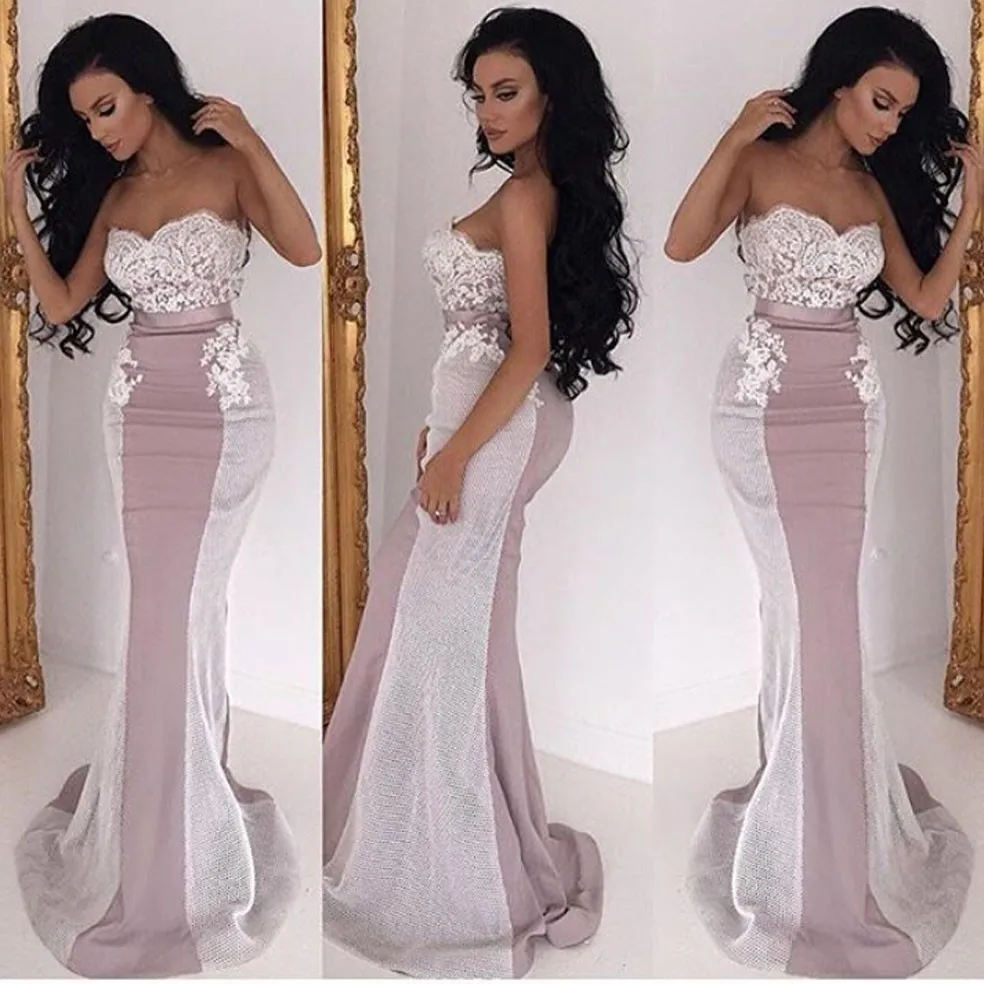 Latest Strapless Ribbon abendkleider Beaded Lace White and Red Bridal Gown Custom Made 2018 vestido de noiva bridesmaid dresses
Latest Strapless Ribbon abendkleider Beaded Lace White and Red Bridal Gown Custom Made 2018 vestido de noiva bridesmaid dresses