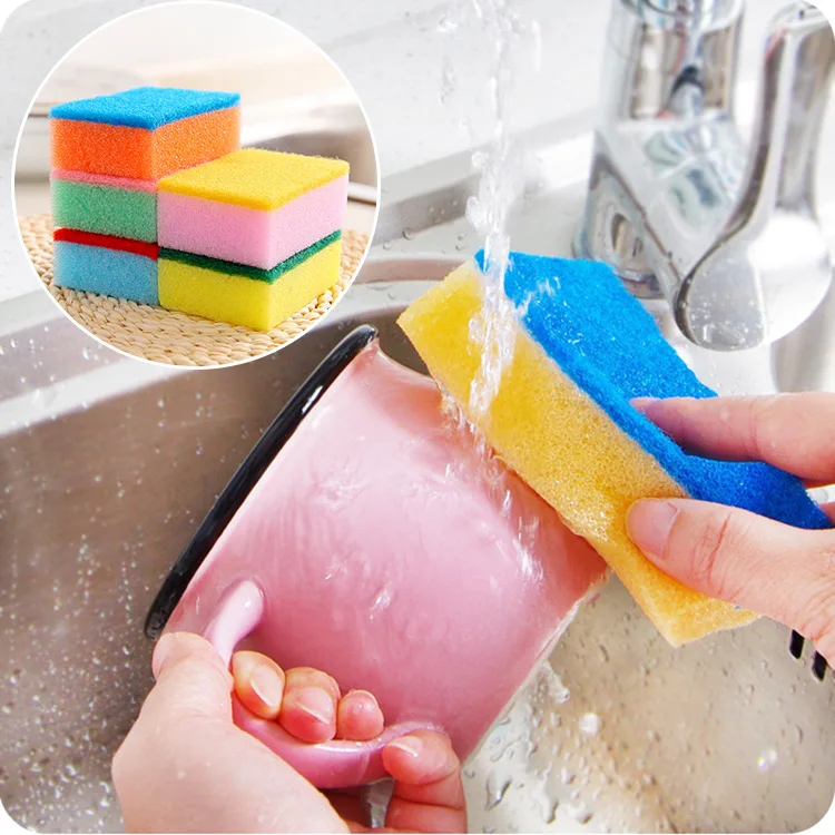 

1Pcs Candy color Melamine Sponge Magic Sponge Eraser Melamine Cleaner for Kitchen Office Bathroom Cleaning Nano Sponges