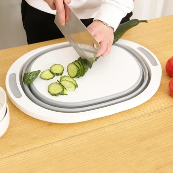 Multifunction Folding Cutting Board 2-in-1 Kitchen Chopping Board Washing Basket Drain Foldable Vegetable Friut Storage Basket
Multifunction Folding Cutting Board 2-in-1 Kitchen Chopping Board Washing Basket Drain Foldable Vegetable Friut Storage Basket