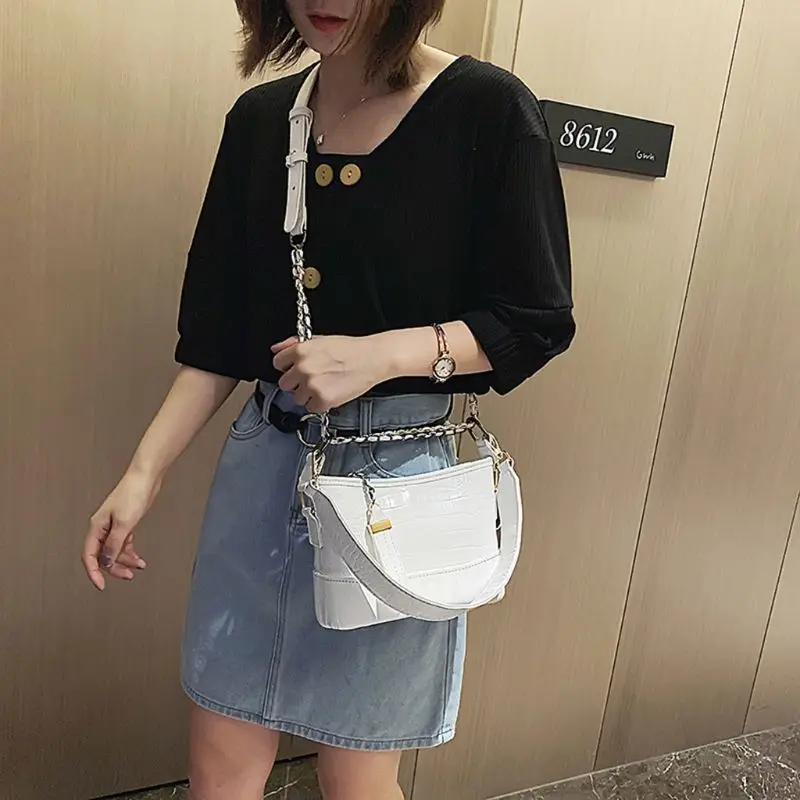 Women Lady Leather Handbag Shoulder Messenger Satchel Crocodile Pattern Chain Tote Crossbody Bags Purse F42A
Women Lady Leather Handbag Shoulder Messenger Satchel Crocodile Pattern Chain Tote Crossbody Bags Purse F42A