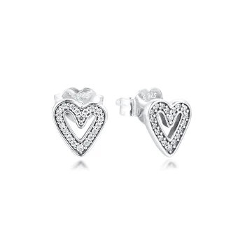 CKK Earring Freehand Heart Stud Earrings Sterling Silver Fashion Jewelry 100% 925 Silver Women Brincos Pendientes Aretes
CKK Earring Freehand Heart Stud Earrings Sterling Silver Fashion Jewelry 100% 925 Silver Women Brincos Pendientes Aretes
