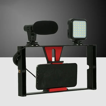 Cage Rig Stabilizer Phone Stabilizer Tripod Mount Holder Universal Handheld Camera / Video Stabilizer for iPhone Android
Cage Rig Stabilizer Phone Stabilizer Tripod Mount Holder Universal Handheld Camera / Video Stabilizer for iPhone Android